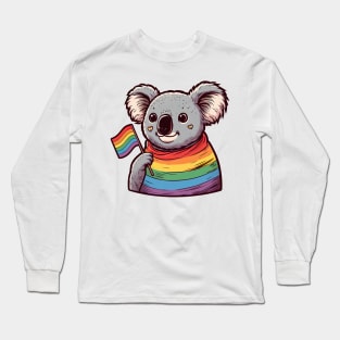 Gay Pride Koala Bear Long Sleeve T-Shirt